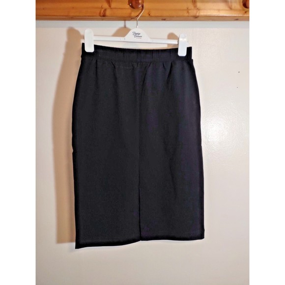 Uniqlo Women's L Black Skirt A Line Stretch Performance Basic Workwear NWT - Picture 1 of 9